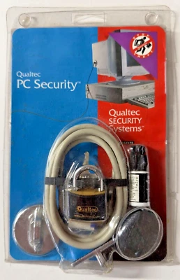 Qualtec Data Stop Theft PC Security System Lok-Kit II 06413 USA Made - Image 1 of 3