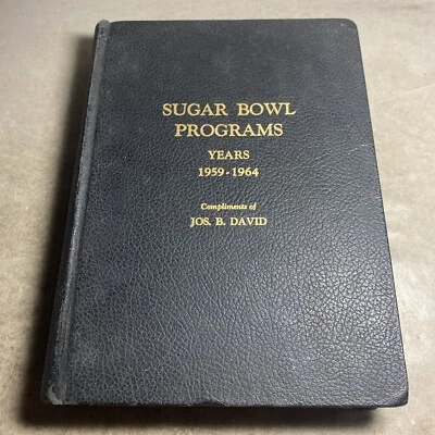 Canada Football Sugar Bowl Programs 1959-1964 Jos. B. David (Water Damage) / MNY Foto 1 de 4