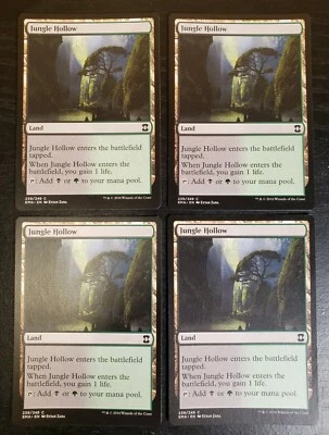 4x Jungle Hollow Eternal Masters 2016 Mtg Magic Gathering Card Dual Land 239 - Image 1 of 4