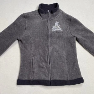Walt Disney World Parks Fleece Women's Medium Piglet Pooh Jacket Gray - Picture 1 of 9