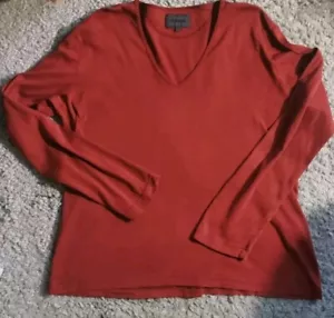 OSKA Top Casual Day jersey V neck Burgundy UK 18 20 Sz 5 - Picture 1 of 9