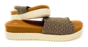 Bernie Mev Capri Women Woven Slides Size US 7-7.5 EU 38 Bronze - Picture 1 of 5