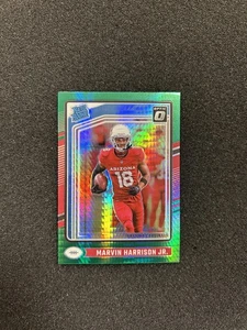 2024 Panini Donruss Optic Marvin Harrison Jr. Green Hyper #276 Rookie Cardinals - Foto 1 di 2