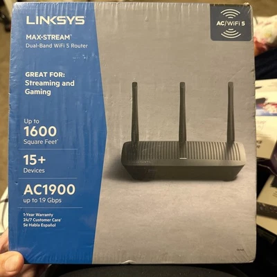 Linksys AC1900 Dual-Band Wifi 5 Router 1.9 Gbps - Image 1 of 2
