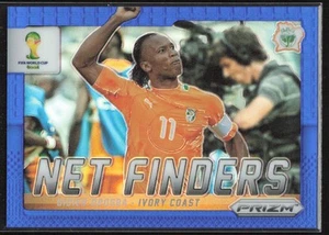 2014 Panini Prizm FIFA World Cup Net Finders Blue Didier Drogba /199 Ivory Coast - Picture 1 of 2