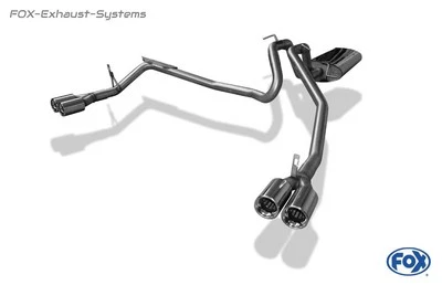  Escape deportivo dúplex de acero inoxidable Jeep Grand Cherokee Commander 05-10 2x80 mm cada uno Foto 1 de 4
