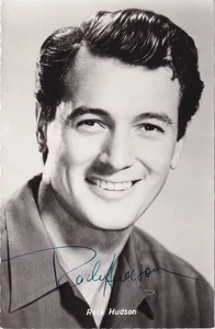 Rock Hudson - Karte aus den 1950er Jahren - mit Sekretärsunterschrift - Picture 1 of 1