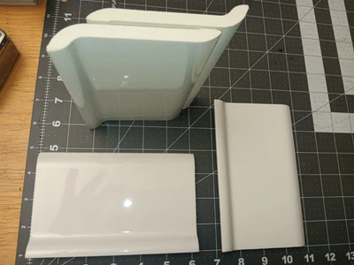 ROBERTSON Sanitary Base Tile Vintage 60's MCM White color# 300 New Old Stock - Image 1 of 4