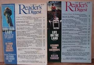 Lot of 2 Readers Digest, July 86 & Aug 86, H264 - Imagen 1 de 5