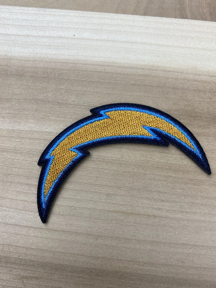 LOS ANGELES CHARGERS EMBROIDERED IRON ON PATCH 1.5” X 3” FREE SHIPPING - Image 1 of 1