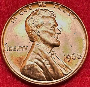 1960 - P PHILADELPHIA POSTFRISCH GROSSES DATUM LINCOLN MEMORIAL PENNY - Bild 1 von 2