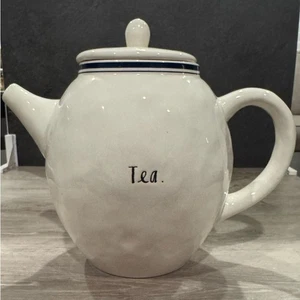 Rae Dunn Artisan Collection White Ceramic Teapot - Bild 1 von 10