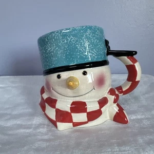 Tazza natalizia Hallmark Mitford pupazzo di neve Jan Karon Percy oversize 4,5" - Foto 1 di 6