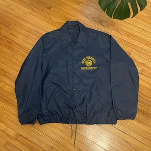 Vintage 50s XL West Virginia University WVU Champion Running Man Track Jacket - Picture 1 of 8