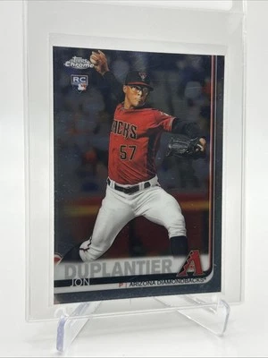 2019 Topps CHROME UPDATE Jon Duplantier Rookie Card #19 Mint FREE SHIPPING - Image 1 of 3