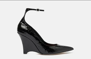 Scarosso Marta III Damen-Heels Kroko schwarz Keilabsatz - Bild 1 von 15