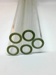 12” Long 5 Piece 12 mm OD 8 ID Glass Blowing Tubes 2 mm Thick Wall Tubing - Picture 1 of 2
