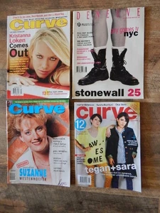 4 Vintage Deneuve & Curve Lesbian Magazines-Tegan & Sara, Kristanna Loken RARE! - Bild 1 von 5