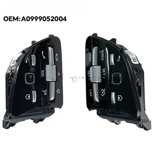 Botones de volante multifuncionales negros/cromos para Mercedes-Benz W205 W213 - Imagen 1 de 3