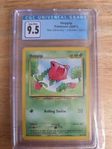 2001 Pokemon Neo Discovery Hoppip #55 1st Edition Englisch CGC 9.5 - Bild 1 von 2
