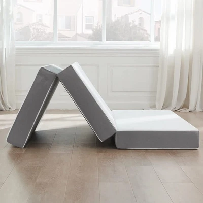 Folding Mattress, 3", 4" & 5"  Gel Memory Foam Portable - Image 1 of 4