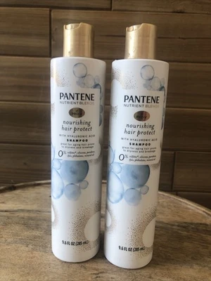 (2) Pantene Pro-V Nutrient Blends Nourishing Hair Protect Shampoo 9.6 Oz - Image 1 of 4