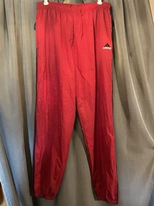 Vintage 90s Adidas Red Black Stripe Track Pants Size Extra Large - Picture 1 of 7