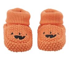 NWT Carter’s Newborn NB Baby Halloween Pumpkin Booties Shoes - Brand New