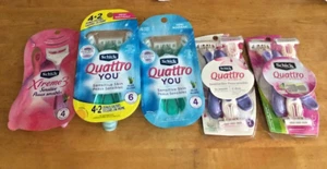 3-4-5 Schick Woman Quatro, Extreme 3 & Quatro You Disposable Razors YOU CHOOSE - Picture 1 of 11