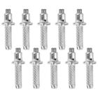 10pcs Tungsten Steel Walking Stick Tips for Hiking and Camping