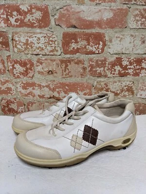 ECCO 高尔夫女式 US 8/8.5 码 EU 39 白色奶油色鞋。  L — 第 1/4 张图片