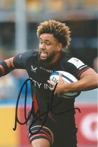 SARACENS & SCOTLAND RUGBY UNION: ANDY CHRISTIE SIGNED 6x4 ACTION PHOTO+COA - Picture 1 of 1