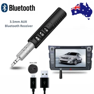 3.5mm AUX Jack Audio Stereo Music Wireless Bluetooth Home Car Receiver Adapter - Picture 1 of 10