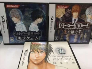 DEATH NOTE Kira Game & L wo Tsugumono & Rasen no Trap Set Nintendo DS Japonés - Imagen 1 de 7