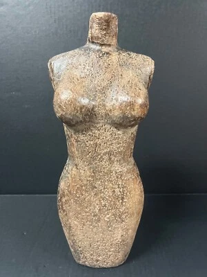 CARVED WOOD PAPER MACHE MOLD/SCULPTURE OF MANNEQUIN #T918 - Image 1 of 4