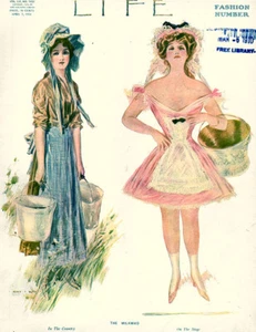 Life Fashion Number HENRY HUTT MILKMAID Walter Tittle HARRY GRANT DART Klaxon Ad - Picture 1 of 12