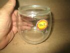 Vintage Genuine DIETZ Clear Glass Lantern Globe w/ Original Sticker 4in. high
