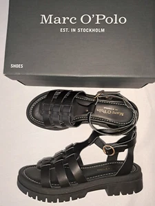 NEU! MOP Marc O' Polo Sandalen Gr. 6/39 Echtleder schwarz NP 99,95€ - Bild 1 von 18