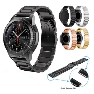 For Huawei Watch 3 Strap Replacement Wristband Stainless Steel 22mm Buckle Plain - Picture 1 of 14