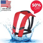 New Year Sale Life Jacket Vest Adult Fishing Boating PFD Automatic Inflatable