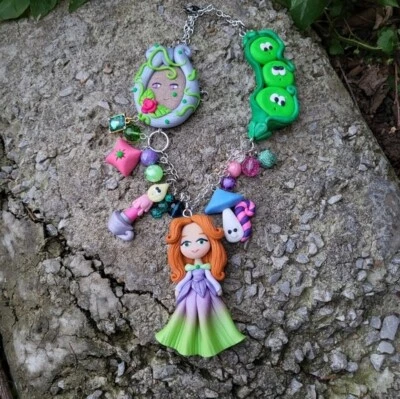 The Princess And The Pea Kawaii Necklace Doll - Image 1 of 4