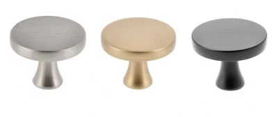 Kitchen Cupboard Cabinet Door Drawer Round Knob Handle Dune by GTV 3 Colours - Image 1 of 4