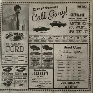 Gary - Used Cars / Wish You Were Hair ~ 45rpm Single - Picture 1 of 2