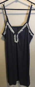 Jenize Womens Navy Blue Short Nightgown Nightie NEW - Picture 1 of 6
