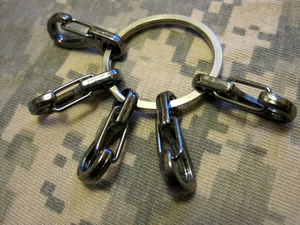 EE. UU. Vendedor 5 piezas SF EDC gancho clip a presión llavero - Imagen 1 de 9