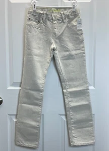NWT Boys GAP 1969 Straight Fit Gray Ivory Black Fill Jeans Pants, SIZE 10 - Picture 1 of 17