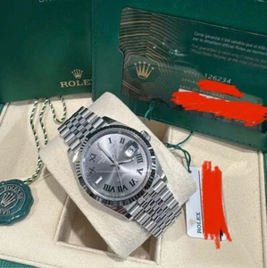 2023 Excellent Condition Rolex Datejust 36mm 126234 Fluted Jubilee Wimbledon Set - Picture 1 of 1