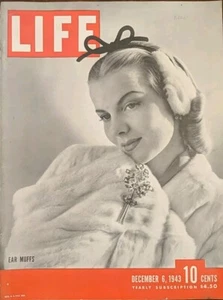 Life magazine December 6, 1943 EAR MUFFS Beautiful ***COVER SHEET ONLY*** - Picture 1 of 1