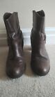 BROWN LADIES ANKLE BOOTS SIZE 6.5 FROM NEXT - 2.5 INCH HEEL - VERY GOOD...