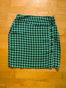 Tupfenrock Sommerrock Minirock Wickeloptik Vero Moda Punkte grün schwarz S NEU - Bild 1 von 11